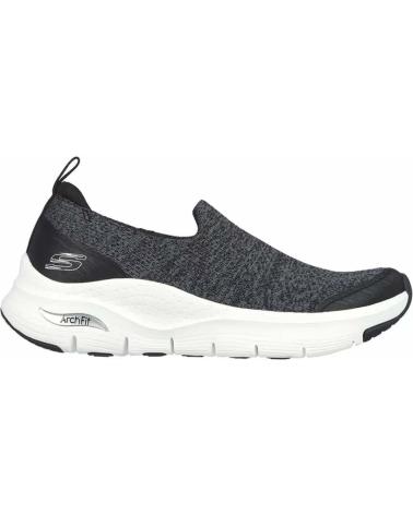 SNEAKERS CASUAL SKECHERS GO WALK ARCH FIT DA DONNA NERE NEGRO