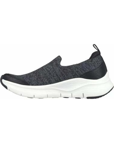 SNEAKERS CASUAL SKECHERS GO WALK ARCH FIT DA DONNA NERE NEGRO