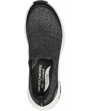 SNEAKERS CASUAL SKECHERS GO WALK ARCH FIT DA DONNA NERE NEGRO