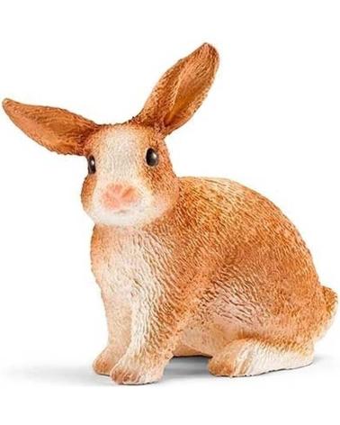 FIGURA DE ANIMAL SCHLEICH: CONEJO REALISTA PARA COLECCIONAR MULTICOLOR