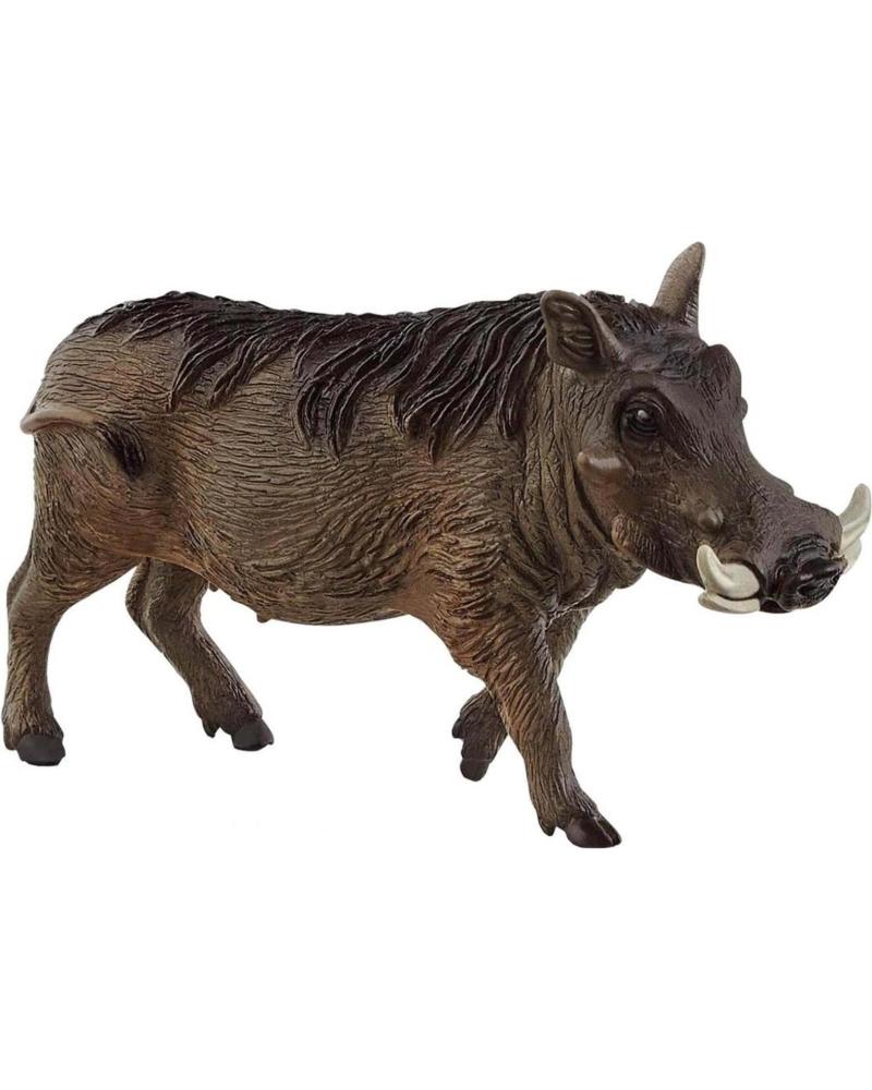 SCHLEICH WARTHOG FIGURINE - DETAILED WILD ANIMAL REPLICA ROJO