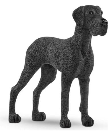 FIGURINA SCHLEICH ALANO NERO - REPLICA REALISTICA DI CANE DI RAZZA NEGRO
