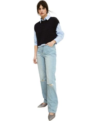 CALÇA JEANS ESEOESE AZUL CLARO - JEANS LEVE FEMININO AZUL