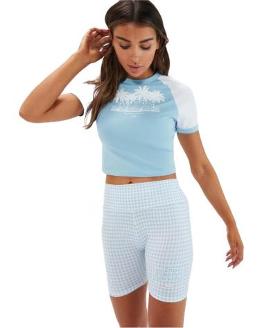 ELLESSE BLUE PLAID SHORT LEGGINGS AZUL