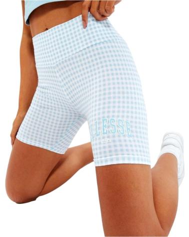 ELLESSE BLUE PLAID SHORT LEGGINGS AZUL