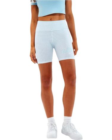 ELLESSE BLUE PLAID SHORT LEGGINGS AZUL