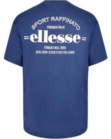T-SHIRT BLEU ELLESSE AVEC LOGO DOS POUR HOMME AZUL