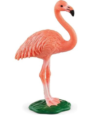 FIGURINE FLAMANT ROSE SCHLEICH - COLLECTION ANIMAUX SAUVAGES NARANJA