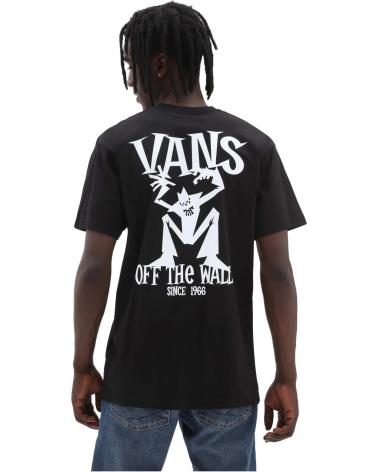T-SHIRT NERA VANS OFF THE WALL CON STAMPA POSTERIORE UOMO NEGRO
