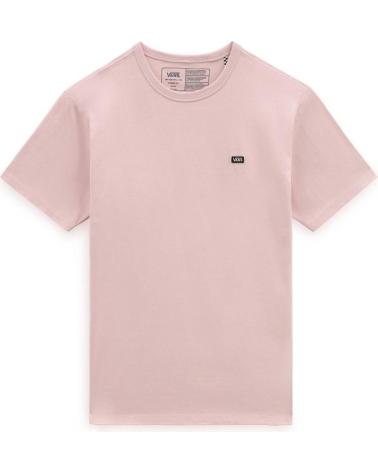 T-SHIRT CLASSICA VANS OFF THE WALL ROSA CON LOGO RICAMATO ROSA