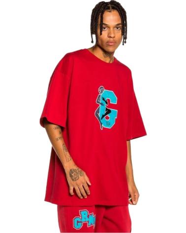T-SHIRT GRIMEY ROSSA CON STAMPA GRAFICA ROJO