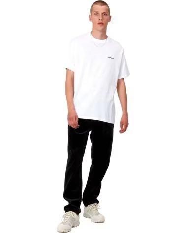 CAMISETA CARHARTT WIP S/S SCRIPT EMBROIDERY BLANCA BLANCO