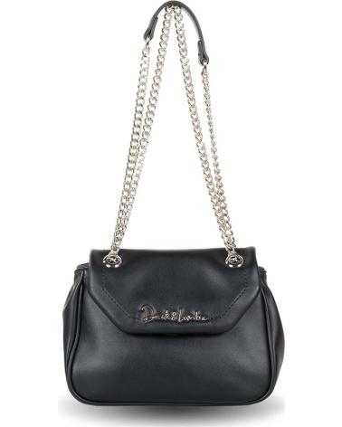 BORSA A SPALLA DEVOTA LOMBA NERA CON CATENA NEGRO