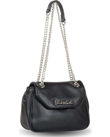 BORSA A SPALLA DEVOTA LOMBA NERA CON CATENA NEGRO
