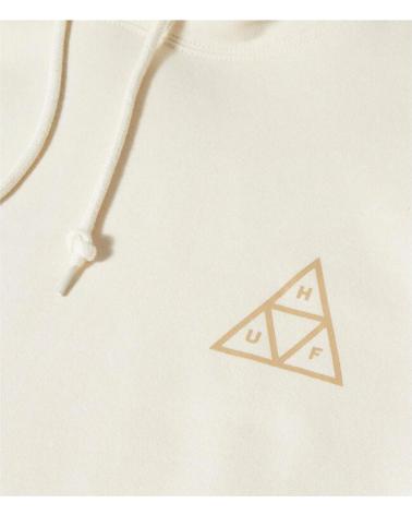 HUF ESSENTIALS TRIPLE TRIANGLE HOODIE FOR MEN - LIGHT BEIGE BEIGE