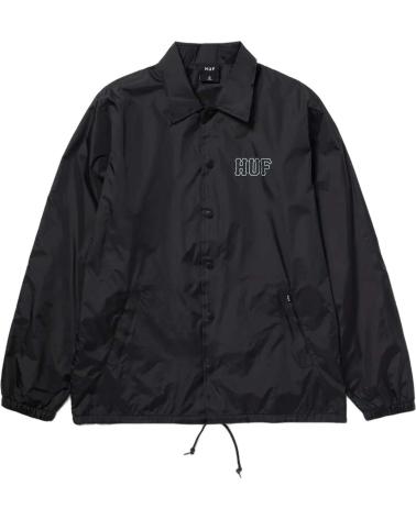 HUF BLACK COACH JACKET FOR MEN NEGRO