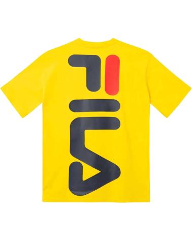 FILA YELLOW LOGO T-SHIRT FOR MEN AMARILLO