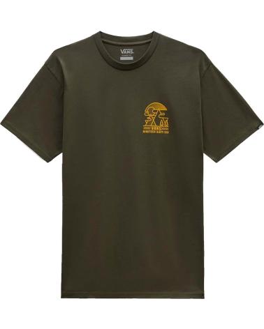 VANS OFF THE WALL MILITARY GREEN GRAPHIC PRINT T-SHIRT VERDE