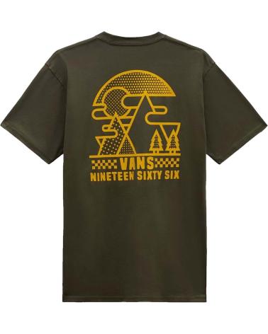 VANS OFF THE WALL MILITARY GREEN GRAPHIC PRINT T-SHIRT VERDE