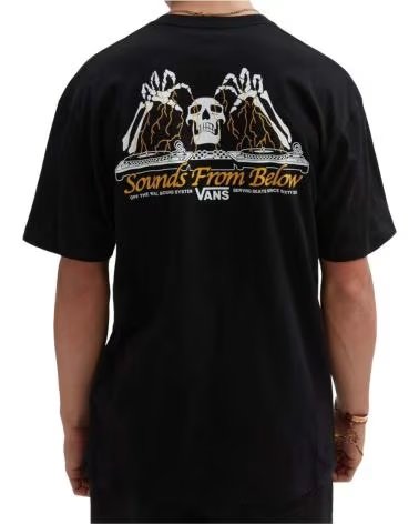 VANS OFF THE WALL CAMISETAS Y POLOS VANS EN COLOR PARA HOMBRE NEGRO