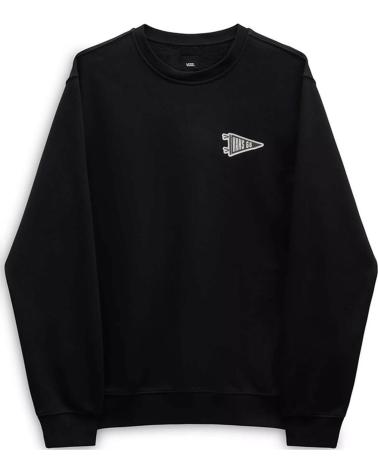 VANS OFF THE WALL BLACK SWEATSHIRT WITH PENNANT GRAPHIC NEGRO