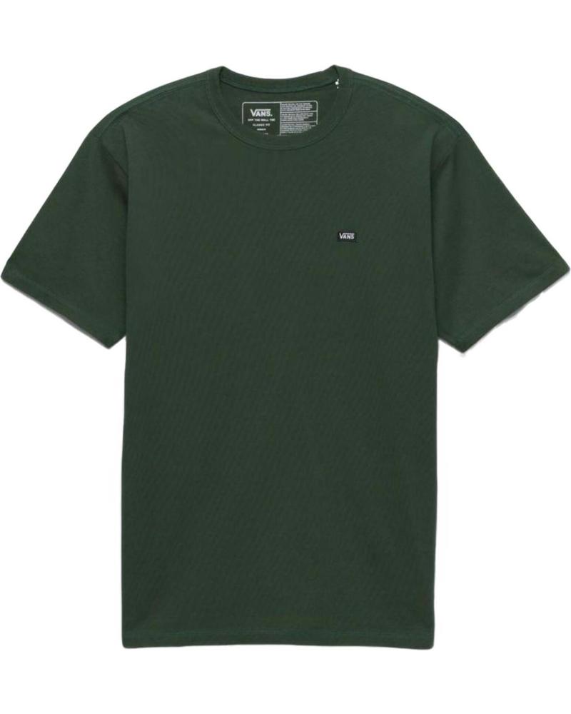 VANS OFF THE WALL GREEN ESSENTIAL COTTON T-SHIRT VERDE