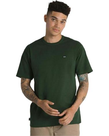 VANS OFF THE WALL GREEN ESSENTIAL COTTON T-SHIRT VERDE