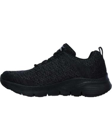 SKECHERS BASKETS CASUAL NOIRES POUR FEMME NEGRO