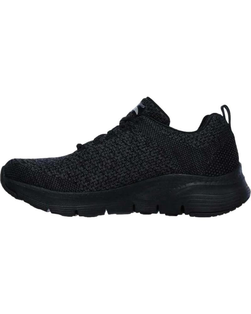 SKECHERS BASKETS CASUAL NOIRES POUR FEMME NEGRO