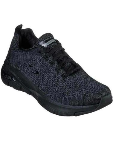 SKECHERS BASKETS CASUAL NOIRES POUR FEMME NEGRO