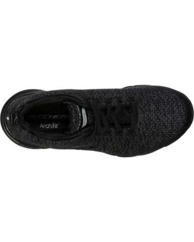 SKECHERS BASKETS CASUAL NOIRES POUR FEMME NEGRO