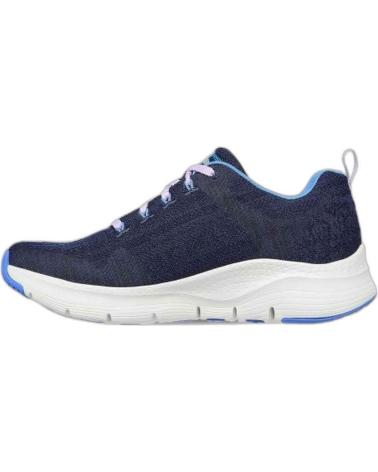 SKECHERS BASKETS CASUAL FEMME ARCH FIT BLEU MARINE AZUL