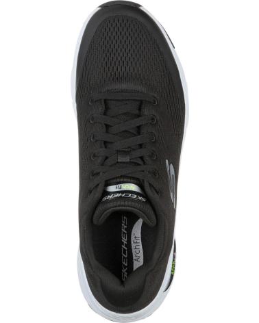 SKECHERS SCARPE CASUAL UOMO ARCH FIT NERE NEGRO