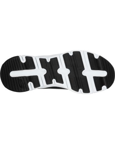 SKECHERS SCARPE CASUAL UOMO ARCH FIT NERE NEGRO