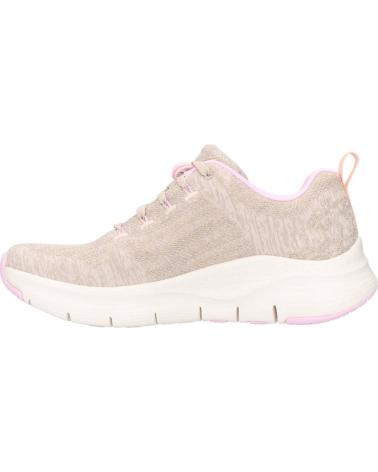 SKECHERS SCARPE CASUAL DONNA ARCH FIT BEIGE BEIGE