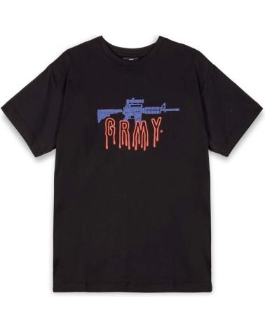 GRIMEY BLACK T-SHIRT WITH GRAPHIC PRINT NEGRO