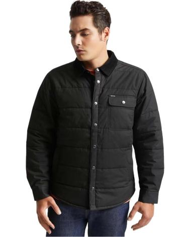 BRIXTON BLACK QUILTED JACKET FOR MEN NEGRO