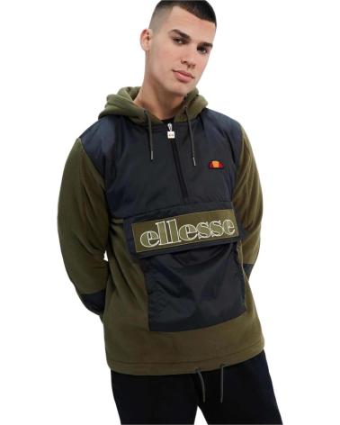 ELLESSE GREEN FLEECE HOODIE VERDE