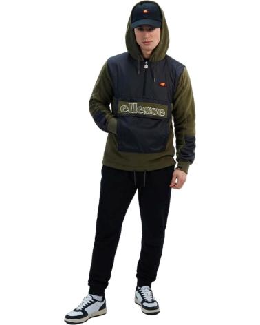 ELLESSE GREEN FLEECE HOODIE VERDE