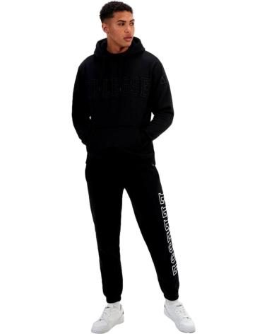 ELLESSE MEN'S CLASSIC BLACK HOODED SWEATSHIRT NEGRO
