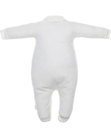 CAMBRASS WHITE BABY ROMPER FOR NEWBORN BLANCO