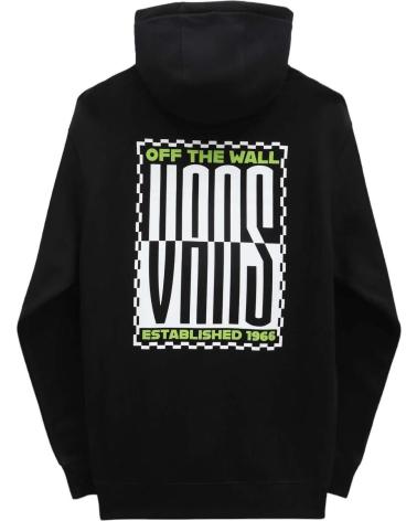 VANS OFF THE WALL KAPUZENPULLOVER SCHWARZ MIT VERZERRTEM GRAFIK NEGRO