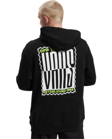 VANS OFF THE WALL KAPUZENPULLOVER SCHWARZ MIT VERZERRTEM GRAFIK NEGRO