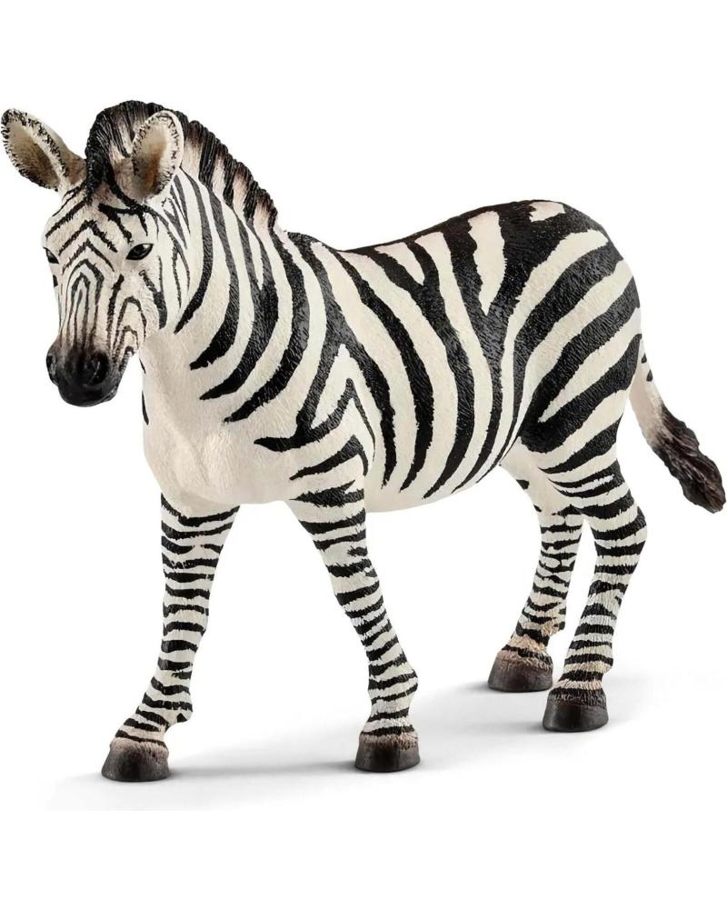 SCHLEICH ZEBRA FIGURE - REALISTIC WILD ANIMAL REPLICA BLANCO