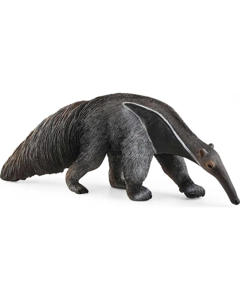 FIGURINE SCHLEICH FOURMILIER JOUET MARRON FONCÉ GRIS