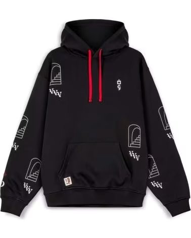 GRIMEY KAPUZENPULLOVER GCH586-BLK FÜR HERREN NEGRO