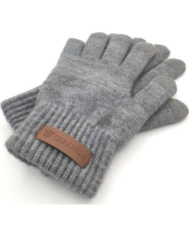 CARAMELO WOMEN'S WINTER SET - GREY SCARF, HAT & GLOVES GRIS