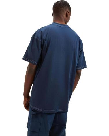 ELLESSE MEN'S NAVY BLUE T-SHIRT WITH CLASSIC LOGO AZUL