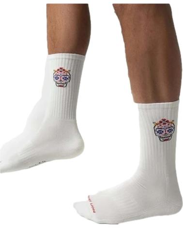 Home-JIMMY-LION-CALCETINES-EN-COLOR-PARA-HOMBRE-BLANCO