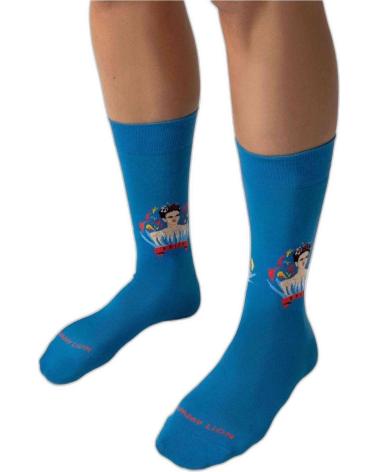 JIMMY LION CALCETINES EN COLOR PARA HOMBRE AZUL